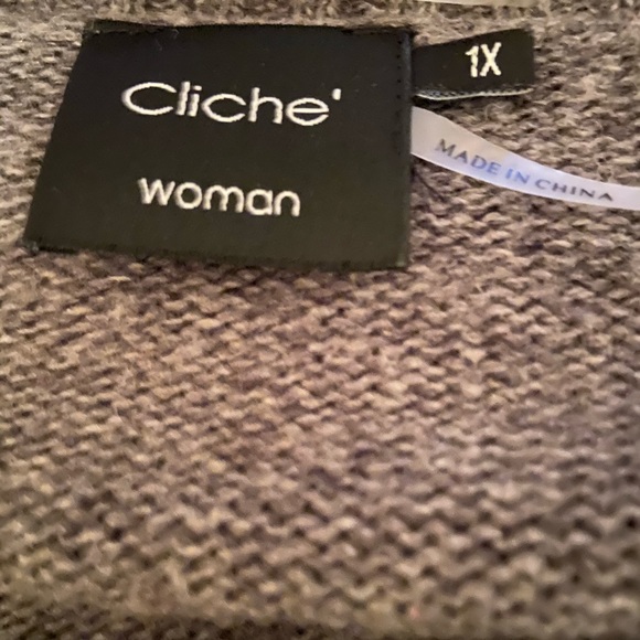 Grey Bell Sleeved Sweater - Picture 4 of 5